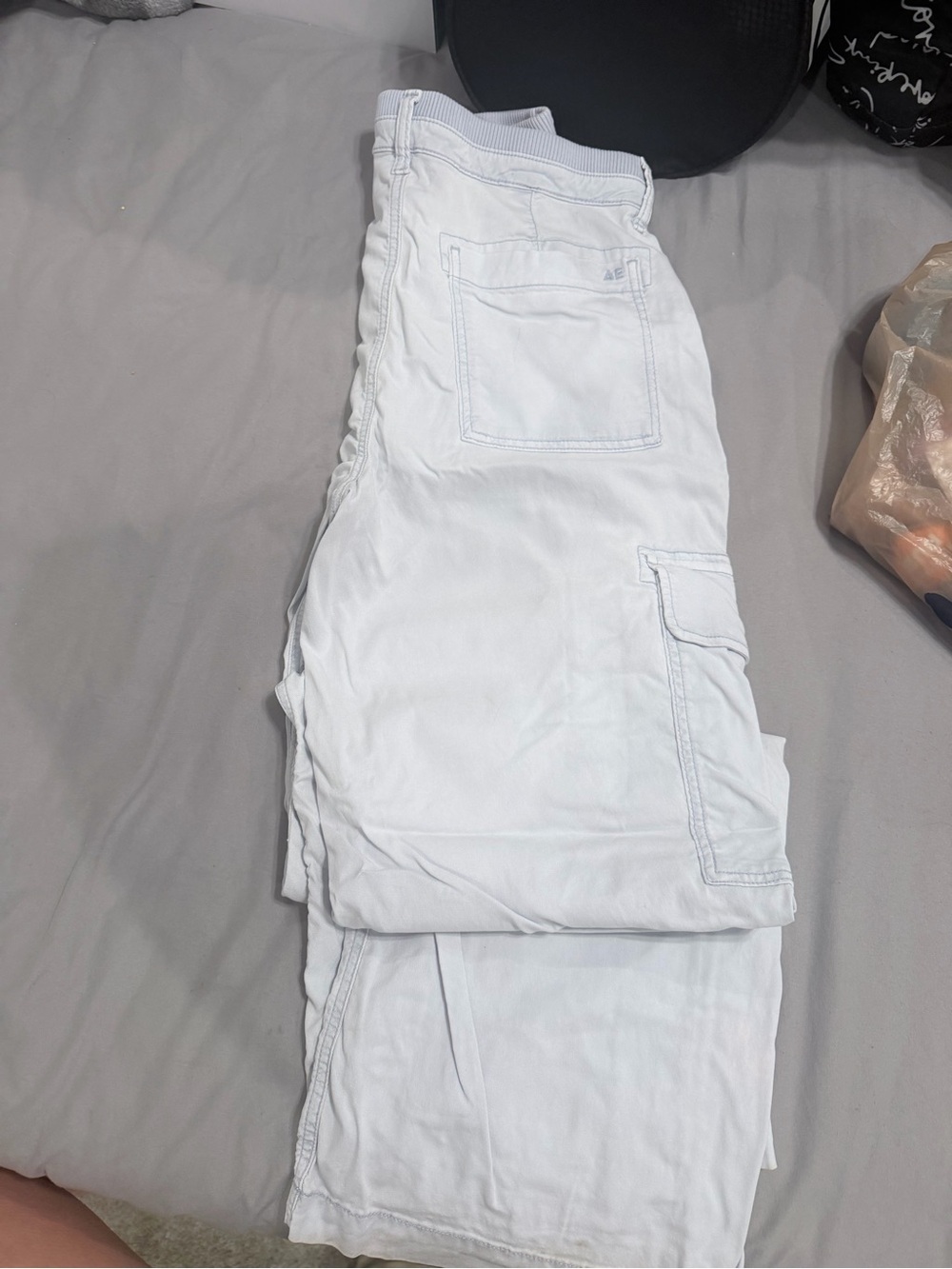 Women's Light Blue Cargo Pants - Comfortable Everyday Style